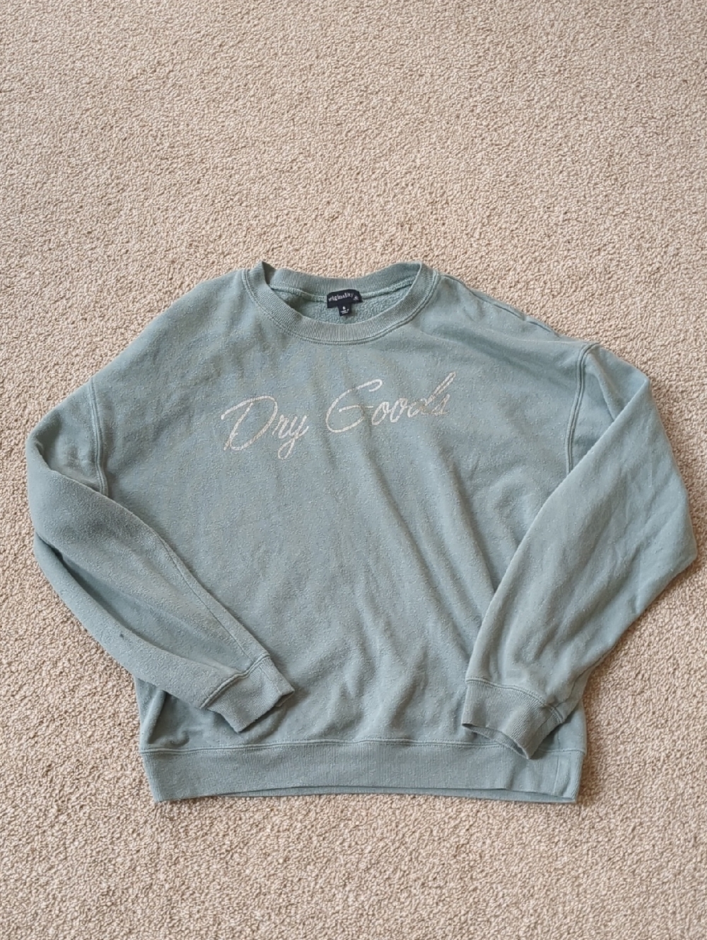 'Dry Goods' Crewneck Sweatshirt - Sage Green